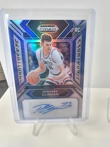 2024 Panini Prizm Draft Donovan Clingan Sensational Sigs Rookie Blue Auto /149 - Picture 1 of 2