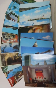 Lot 34 UNPOSTED Glossy Vintage Postcards Historical Curtechcolor Travel - Picture 1 of 2
