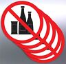 5x Recycled water do not drink Vinyl cut Sticker 100 x 200 mm warning regulation 