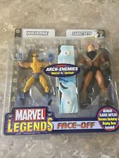 2006 ToyBiz Marvel Legends Face-Off WOLVERINE Vs SABRETOOTH 6    Action Figure Set