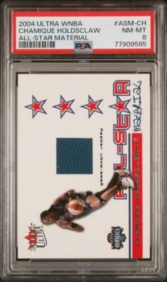 2004 Ultra WNBA All Star Material Jersey Chamique Holdsclaw PSA 8 Tennessee Vols - Image 1 of 2