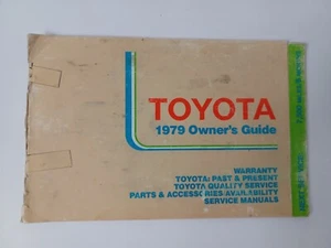 1979 TOYOTA Owners Guide Manual Free Ship - Picture 1 of 3