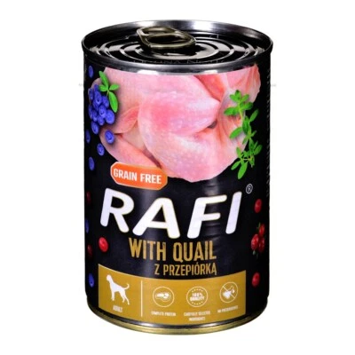 5902921304951 Dolina Noteci Rafi mit Wachtel - Nassfutter für Hunde - 400g DOLIN - Bild 1 von 2