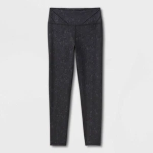 CCD) Girls' Fashion Leggings Comfort Waistband Black with Gray XL 14/16 - Picture 1 of 1