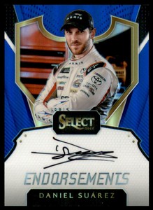 2017 Select Endorsements Prizms Blue #29 Daniel Suarez Autograph /50 