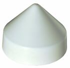 Dock Edge + PVC Cone Head Piling Cap, White, 7-Inch