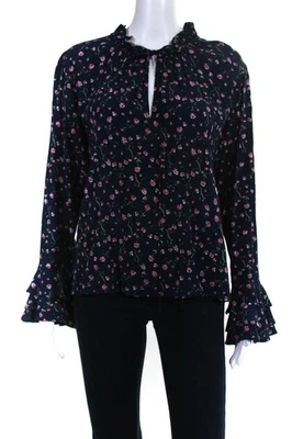 Blusa Cleobella Mujer Estampado Floral Cuello Atado Rachel Azul Talla Pequeña 11451220 Foto 1 de 4