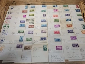 Lot Of 48 1950's First Day Cover Stamp Envelopes O694 - Picture 1 of 12