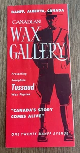 Vintage Canadian Wax Gallery Museum Banff, Alberta Travel Brochure - Picture 1 of 3