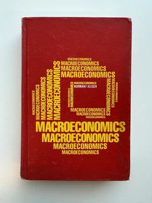 Macroeconomics Norman F. Keiser Textbook 1971 First Edition Random House - Image 1 of 4