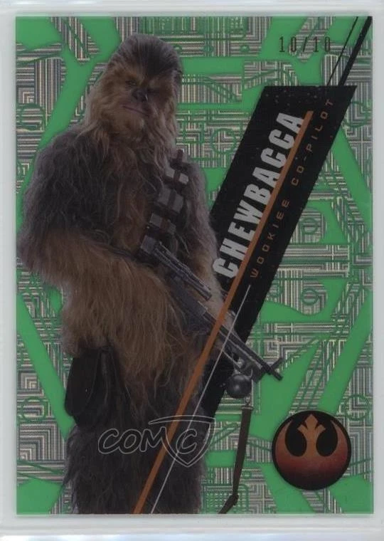 2016 Star Wars High Tek Pattern 1 Green Cube Diffractor 10/10 Chewbacca 09q5 - Image 1 of 3