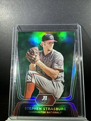 Bowman Platinum Green Stephen Strasburg #80 2012 Foto 1 de 2
