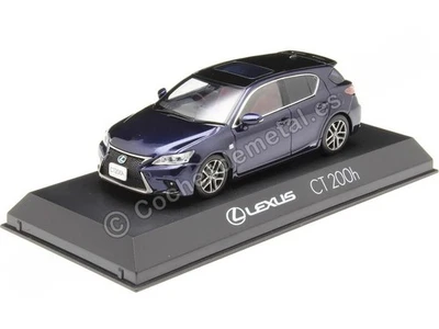 Kyosho Originale 1/43 Lexus CT 200h F Sport Auto Modello Giappone Nero/Blu - Immagine 1 di 4