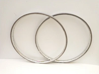 Vintage 26 inch 36h Araya RM 25 Silver Anodized Alloy Rims  - Imagem 1 de 4