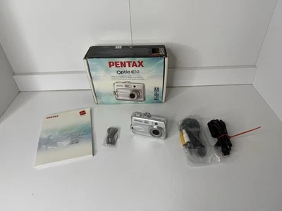 Pentax Optio E10 Digital Camera Compact 6MP 3x Optical Zoom W BOX - Image 1 of 4