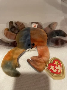 Ty Beanie Baby CLAUD the Crab w/ Tag ERRORS RARE PVC , RETIRED 1996 - Picture 1 of 12
