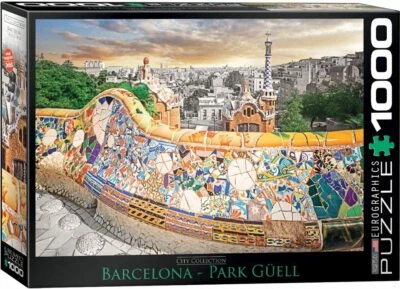 Barcelona Park Guell 1000 piece jigsaw puzzle 680mm x 480mm by Eurographics - Image 1 of 2