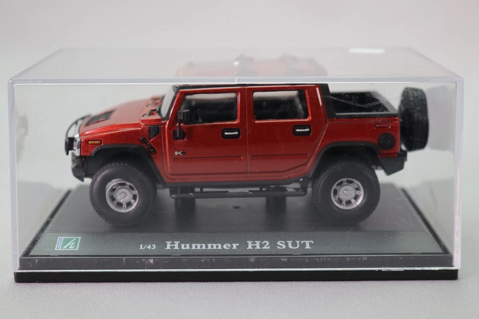 LE7781 HONGWELL OLIEX CARARAMA 433ND 1/43 Voiture Hummer H2 SUT  marron metal - Photo 1/4