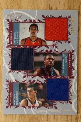 Luxury Box NBA 195/249 Triple Warriors O'Bryant Richardson Biedrins CTR-ORB - Image 1 of 2