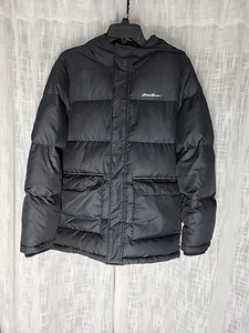 Eddie Bauer Kids Large (14) Black Puffer Jacket With Pockets - Picture 1 of 8