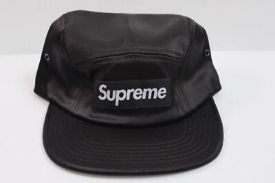 SUPREME SS17 缎面露营帽黑色全新 HELLSTAR Menace BXR Kith Marvel — 第 1/4 张图片