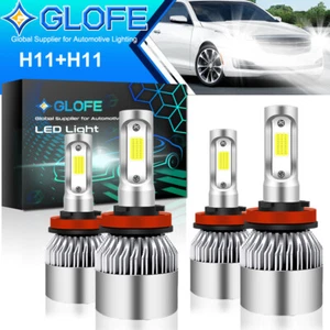 H11+H11 Combo LED Headlight Bulb For Chrysler Town & Country 2008-2016 S2 4X - Picture 1 of 9
