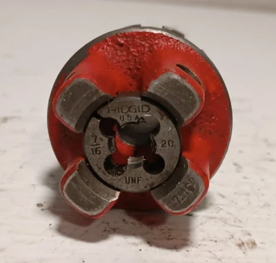 Ridgid 00-RB 7/16" 20 UNF Manual Ratchet Pipe Threader Head - Image 1 of 3