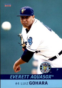 2016 Everett AquaSox Choice #15 Luiz Gohara Tupa Brazil Baseball Card