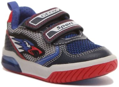 Geox Inek B. Zapatillas B Unisex Dos Correas Luz Led En Rojo Azul Marino Talla US 8-13 Foto 1 de 4