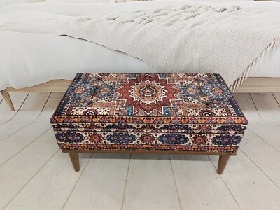 Bedroom bench, Storage compartment, Upholstered bench, Shoe storage bench - Image 1 of 4