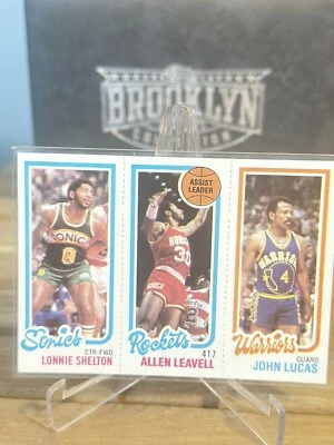Lonnie Shelton Allen Leavell John Lucas 1980 81 Topps Assist Leader Cb3 - Image 1 of 4