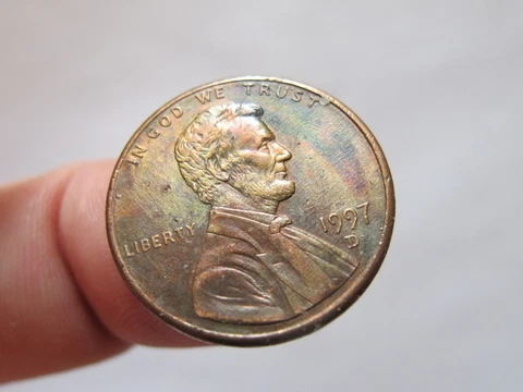 "S" printed over "T" and other errors on 1997 D Lincoln rare collectible coin Cover