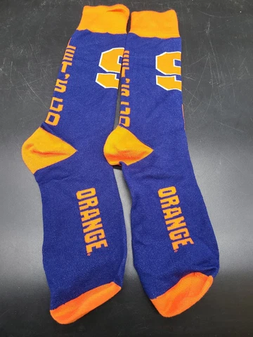 Syracuse Orange Crew Socks Size Large 10-13 NEW Cover