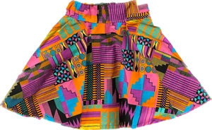 Girl’s Kente Cloth African Print /Ankara /multicolor Kente skirt - Picture 1 of 1