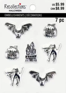 Recollections HALLOWEEN Embellishments Snakes Tombstone Spell Books Pumpkins Cat - Picture 1 of 6