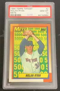 1990 NOLAN RYAN TOPPS TIFFANY BASEBALL #2 PSA 10