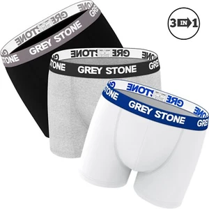 Mens Underwear Boxer Shorts Under Pants Sports Trunks All Sizes Pack of 3 - Picture 1 of 7