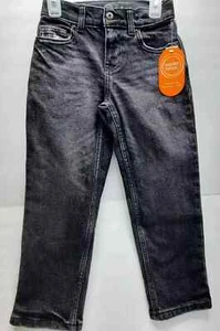 Boys Size 6 Black Denim Skate Fit Jeans Wonder Nation Casual School Play Wear - Picture 1 of 4