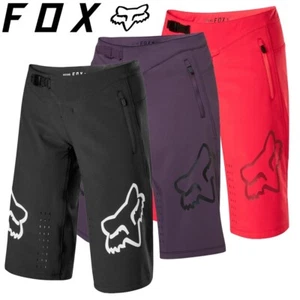 Fox Defend Womens MTB Shorts (2020) - Dark Purple, Black - Picture 1 of 14