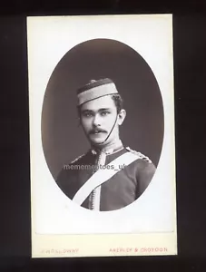 cdv Soldier Uniform Military Bertram / Lawder family Carte de visite c1880's - Picture 1 of 2