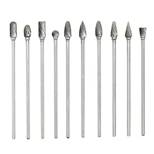 10 Stck. 6 Zoll lang Doppelschnitt Wolfram Vollhartmetall Rotationsfrässtifte Set 1/8 Zoll (m) - Bild 1 von 7