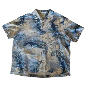 Caribbean Pure Silk Hawaiian Short Sleeve Button Up Shirt Size XL - Picture 1 of 6