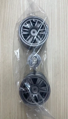 USA SELLER - Tamiya Dark Gray 12 Spoke 26mm + 2mm Offset Touring Car Wheels (x4) - Image 1 of 2