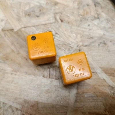 BMW E30 E32 E28 E21 Relais Arbeitsstrom Schliesserrelais Orange BMW 1375474 2x  - Bild 1 von 2