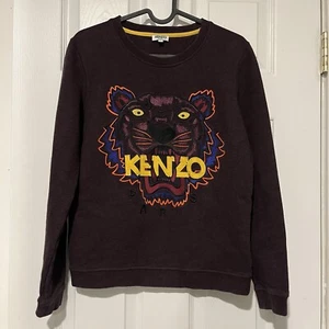 KENZO Paris Embroidered Roaring Tiger Cotton Blend Unisex Sweatshirt Sz: Medium - Picture 1 of 5