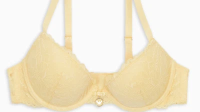 Sujetador push-up Emporio Armani ASV Eternal de encaje reciclado nuevo con etiquetas/amarillo Foto 1 de 4