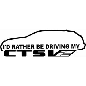 Cadillac CTS V2 Wagon Vinyl Decal Car Window Tumbler Laptop Mirror Bike Flask - Picture 1 of 1