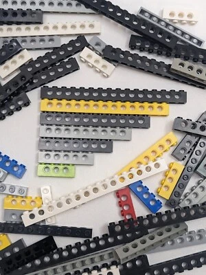 75pcs LEGO TECHNIC Studed Bricks Bulk Lot Only 1x4 1x6 1x8 1x16 Random Beams - Image 1 of 4