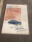 Yale Blue Kaiser 1949 Advertisement 14”x10” Reverse is A&P Super Market Ad