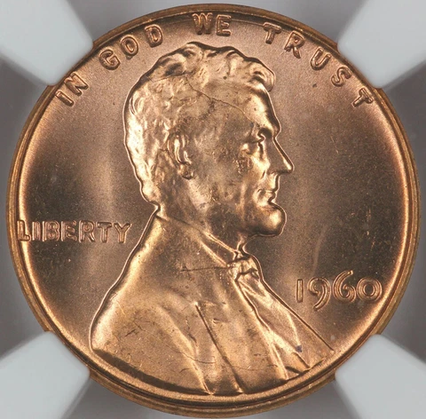 1960 Large Date NGC MS66RD Lincoln Cent 3911600-009 Cover